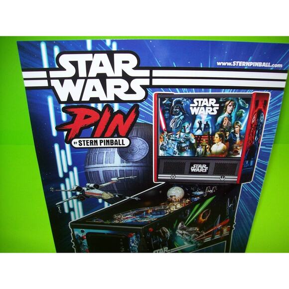 Star Wars PIN Pinball FLYER Home Model Original Game Artwork Sheet Space Sci-Fi - Picture 2 of 7